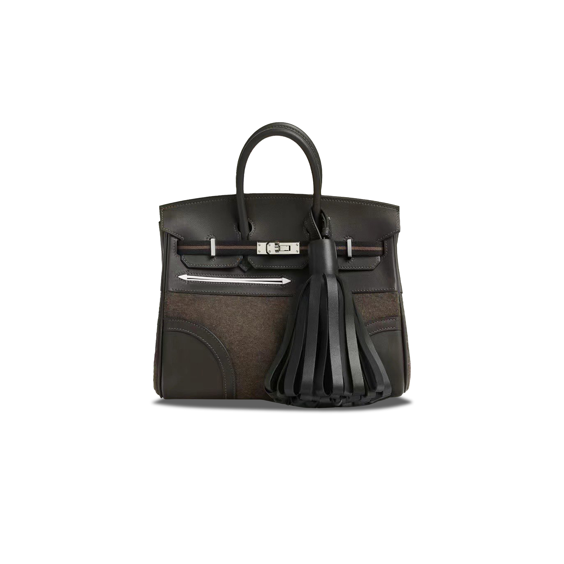 HERMES MASTER BIRKIN 25 GO TEAM EBENE EBONY BAG 7900551876 (25*20*13cm)